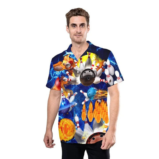 Bowling Hawaiian Shirt For Men Women, 3D All Over Printed Bowling Hawaii Aloha Shirt HO4726
