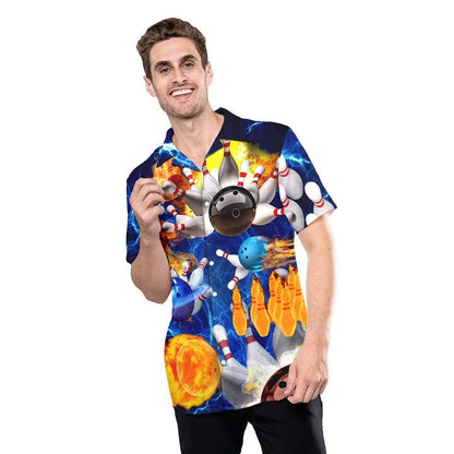 Bowling Hawaiian Shirt For Men Women, 3D All Over Printed Bowling Hawaii Aloha Shirt HO4726