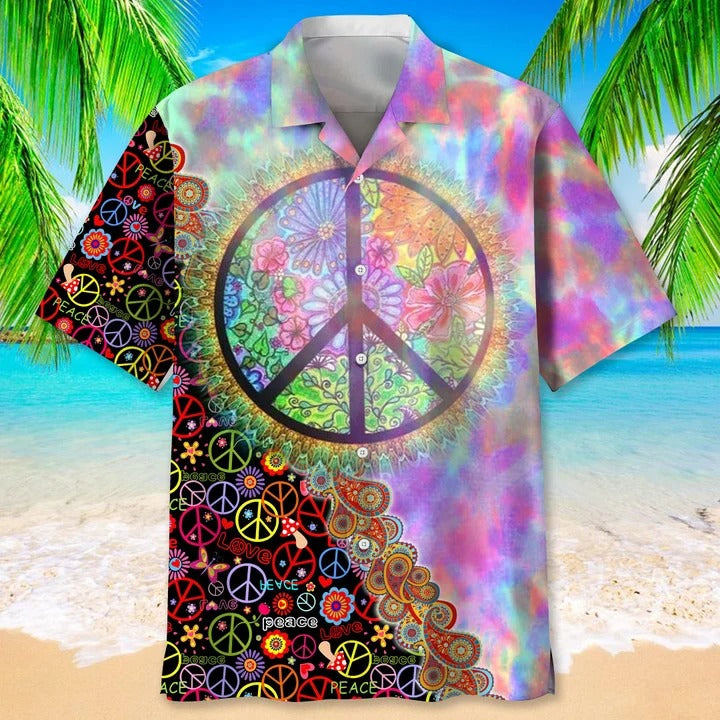 Hippie Bekind Hawaiian Shirts For Men And Woman, Hawaiian Shirt For Hippie, Hippie Art On Aloha Beach Shirt HO4822