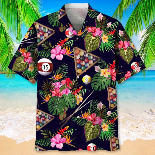 Lasfour Billiard Nature Tropical Hawaiian Shirt BIA0880