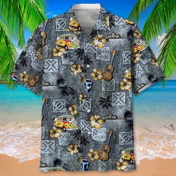 Hippie Bekind Hawaiian Shirts For Men And Woman, Hawaiian Shirt For Hippie, Hippie Art On Aloha Beach Shirt HO4822