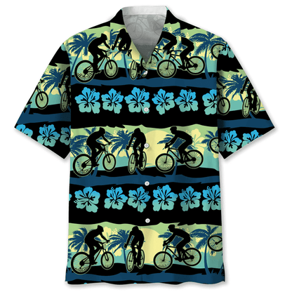 Cycling Nature Beach Hawaiian Shirt, Funny Cycling Shirt, Cycling Shirt, Cyclist Shirt, Bicycle Gift, Biking Gift, Bike Gift HO2960