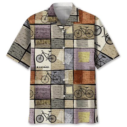 Cycling Retro Travel Hawaiian Shirt, Funny Cycling Shirt, Cycling Shirt, Cyclist Shirt, Bicycle Gift, Biking Gift, Bike Gift HO2962