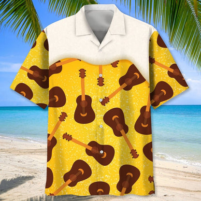 Guitar Nature Tropical Hawaiian Shirt for men and women, Guitar Player Shirt, Gift for Guitarist, Guitarist T-Shirt, Guitar Player Gift HO2979