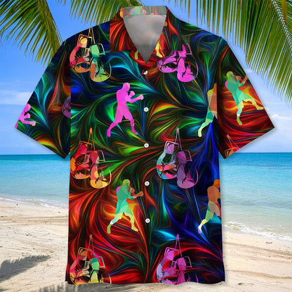 Boxing Nature Flower Hawaiian Shirt for Men, Boxing player shirt, Boxing gifts HO2974