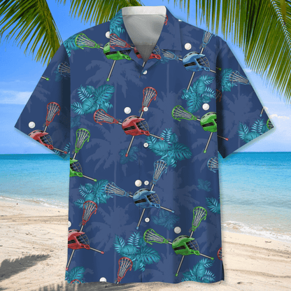 Lacrosse Usa Nature Hawaiian Shirt for Men, Lacrosse life shirt, Lacrosse player gifts HO2970
