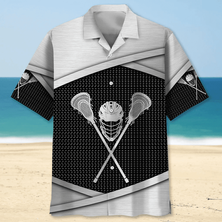 Lacrosse Usa Nature Hawaiian Shirt for Men, Lacrosse life shirt, Lacrosse player gifts HO2970