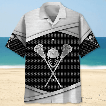 Lacrosse Usa Nature Hawaiian Shirt for Men, Lacrosse life shirt, Lacrosse player gifts HO2970