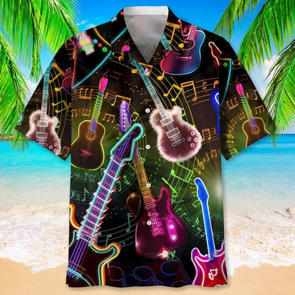 Guitar Nature Tropical Hawaiian Shirt for men and women, Guitar Player Shirt, Gift for Guitarist, Guitarist T-Shirt, Guitar Player Gift HO2979