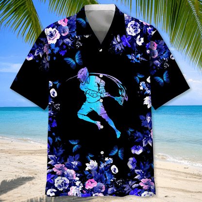 Lacrosse Blue Nature Hawaiian Shirt for Men, Lacrosse life shirt, Lacrosse player gifts HO2969