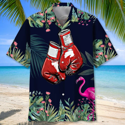 Boxing Nature Flower Hawaiian Shirt for Men, Boxing player shirt, Boxing gifts HO2974
