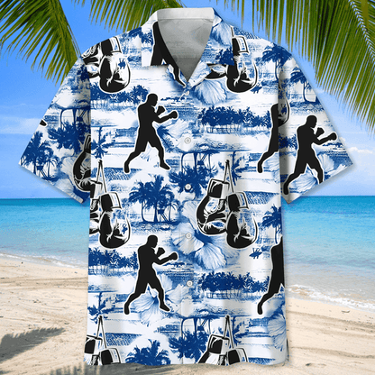Boxing Nature Flower Hawaiian Shirt for Men, Boxing player shirt, Boxing gifts HO2974
