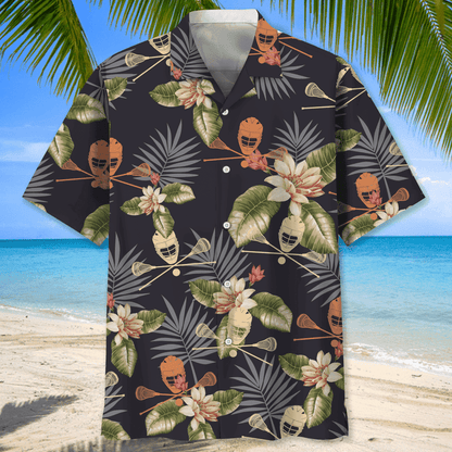 Lacrosse Usa Nature Hawaiian Shirt for Men, Lacrosse life shirt, Lacrosse player gifts HO2970