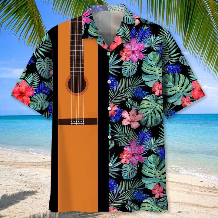 Guitar Usa flag Nature Hawaiian Shirt for men and women, Guitar Player Shirt, Gift for Guitarist, Guitarist T-Shirt, Guitar Player Gift HO2980