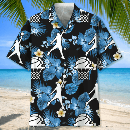 Basketball Hawaiian Nature Hawaiian Shirt for Men, Basketball player shirt, Basketball gifts HO2973