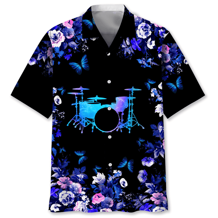Drum Music Hawaiian Shirt, Drum Sticks Shirt, Gift For Drummer, Drum Band Shirt HO2977