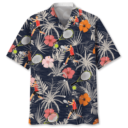 Tennis nature Hawaiian Shirt, Short Sleeve Summer Vacation Beach Shirts for men HO3392