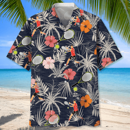 Tennis nature Hawaiian Shirt, Short Sleeve Summer Vacation Beach Shirts for men HO3392
