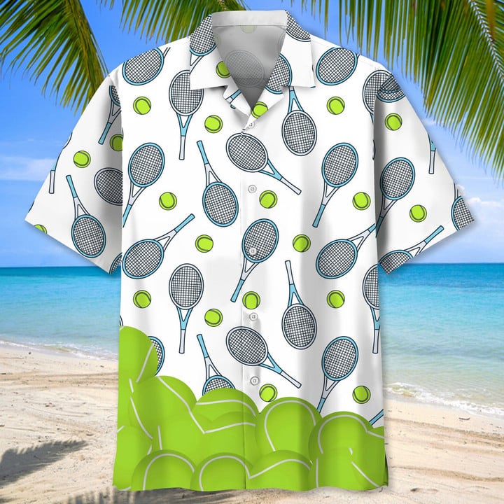 Tennis Lovers Hawaiian Shirt, Short Sleeve Summer Vacation Beach Shirts for men HO3391