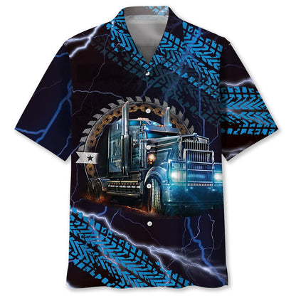 Trucker Light Hawaiian Shirt, Gift for trucker HO2989