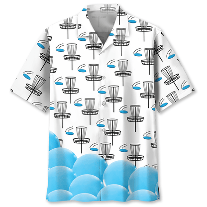 Disc Golf Tropical Hawaiian Shirt, Unisex Summer Beach Casual Short Sleeve Summer Vacation Beach Shirts HO3383