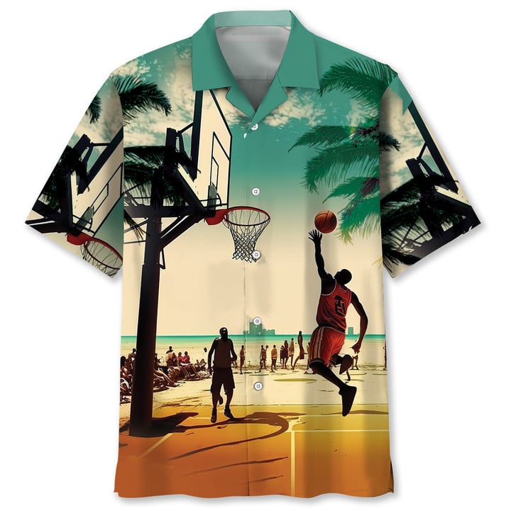 Basketball Hawaiian Nature Hawaiian Shirt, Summer Gift For Women, Men HO3699