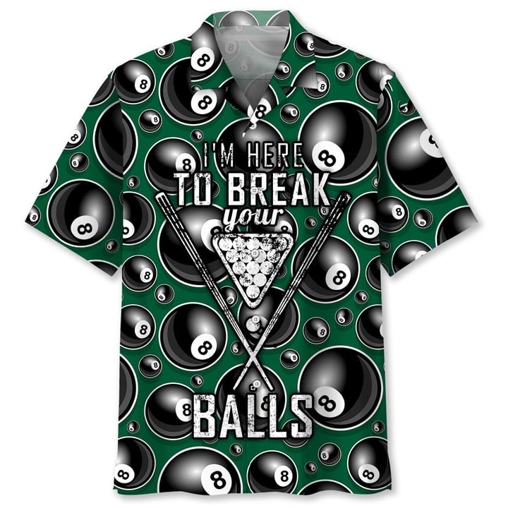 Billiard Break Hawaiian Shirt, Billiard team Hawaiian shirt for men, Gift for billiard player HO2991