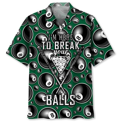 Billiard Break Hawaiian Shirt, Billiard team Hawaiian shirt for men, Gift for billiard player HO2991