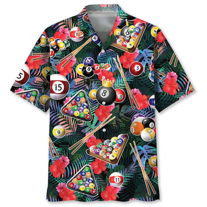 Billiard Tropical Hawaiian Shirt, Billiard team Hawaiian shirt for men, Gift for billiard player HO2995