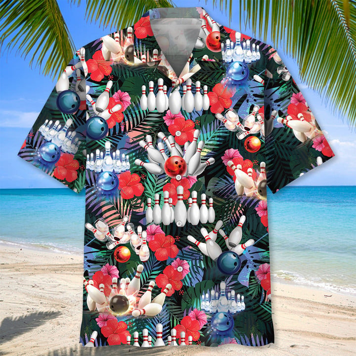 Bowling Tropical Hawaiian Shirt HO3244