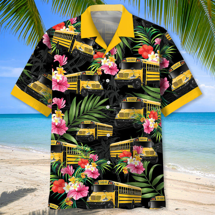 School Bus Coconut Hawaiian Shirt for men and women HO3243