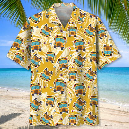 School Bus Coconut Hawaiian Shirt for men and women HO3243