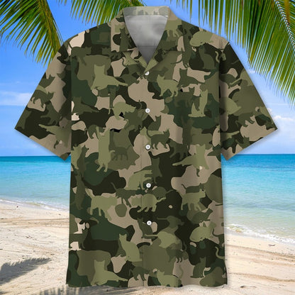 Black Cat Tropical Hawaiian Shirt, Unisex Summer Beach Casual Short Sleeve Summer Vacation Beach Shirts HO3378
