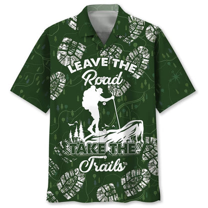 Hiking Road Hawaiian Shirt, Hiking and Camping Shirt HO3220