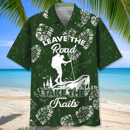 Hiking Road Hawaiian Shirt, Hiking and Camping Shirt HO3220