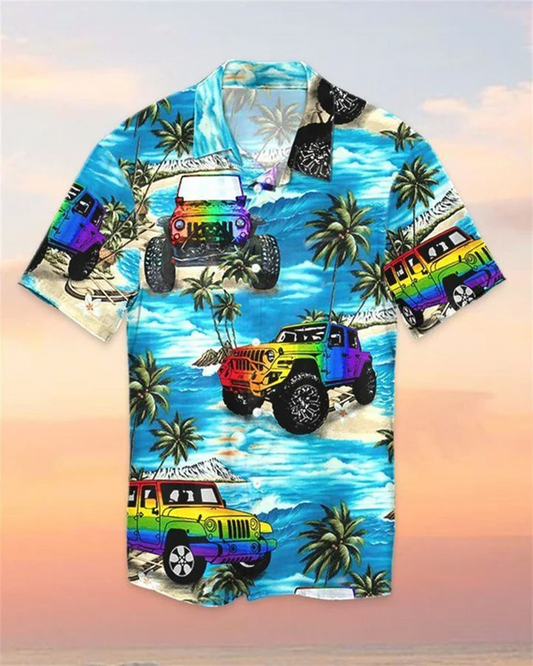 Beach Shirt Hawaii Shirt Jee Car Lgbt Beach , Aloha Shirt For Gaymer, Aloha Shirt HO3553
