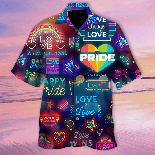 Love Has No Gender Tropical Background Design Hawaiian Shirt, Unisex Hawaiian Shirt HO3601