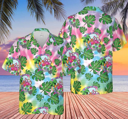 Truck Flamingo Summer Vtn01 Hawaiian Shirt, Hawaiian Shirt For Summer Vacation 2023 HO3629