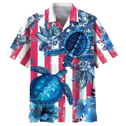 Turtle Beach Hawaiian Aloha Shirts Full Print, Hawaiian Beach Shirt For Travel Summer, Gift To Turtle Lovers, Hawaiian 3d Funny Shirt HO3630