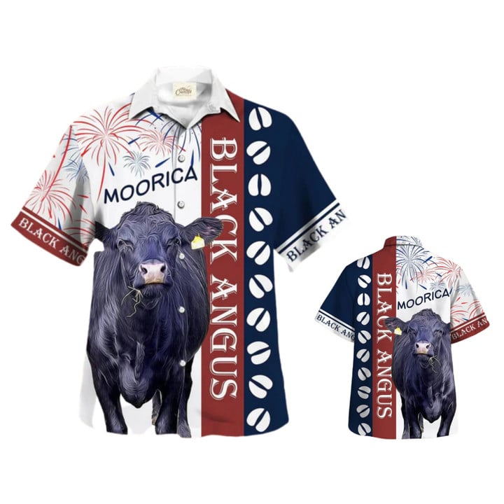 Black Angus In Moorica Hawaiian Shirt, Bull Hawaiian Shirt, Cow Aloha Hawaii Shirt, Beach Shirt HO3572