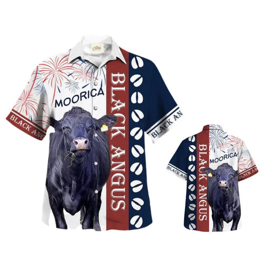 Black Angus In Moorica Hawaiian Shirt, Bull Hawaiian Shirt, Cow Aloha Hawaii Shirt, Beach Shirt HO3572