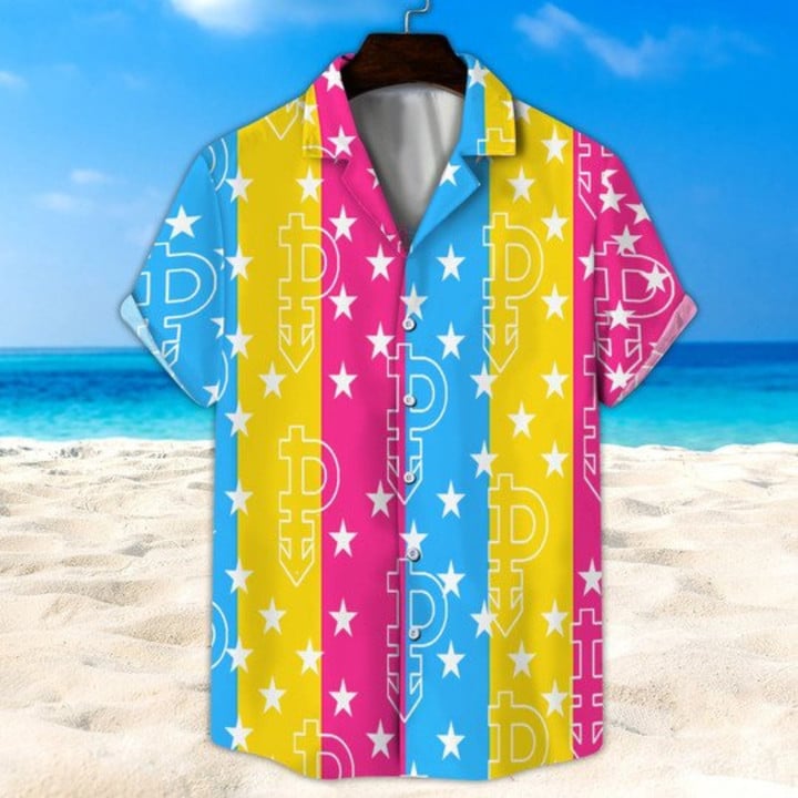 Pan Pride Clothes, Pansexual Hawaiian Shirt, Hawaiian Shirt For Gay Pride Pants, Pansexual Clothes, Beach Party 2023 Shirt HO3593