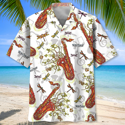 Saxophone Fly Hawaiian Shirt HO3224