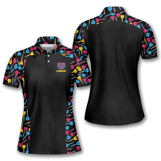 Lasfour Darts Arrow Pattern In Black Personalized Name 3D Shirt DMA0327