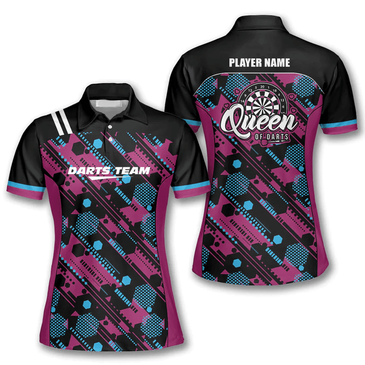 Lasfour Queens Of Darts Personalized Name And Team Name 3D Shirt DMA0317