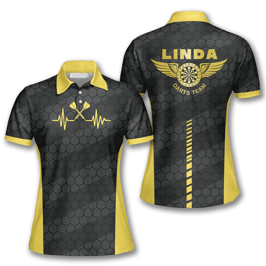 Lasfour Darts Arrow Pattern In Black 5 Personalized Name 3D Shirt DMA0323
