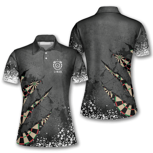 Lasfour Darts Arrow Pattern In Black 6 Personalized Name 3D Shirt DMA0322