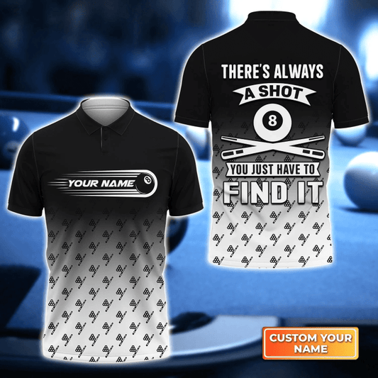 Lasfour Personalized Name Billiard Ball 8 Player 3D Shirt BIA0632