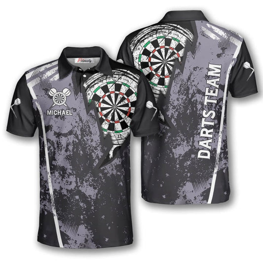 Lasfour Grunge Lightning Darts Personalized Name And Team Name 3D Shirt DMA0285