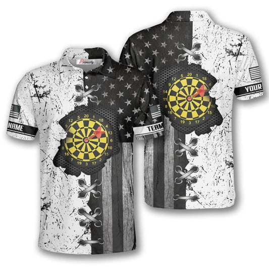 Lasfour In My Heart Retro Flag Darts Personalized Name And Team Name 3D Shirt DMA0286